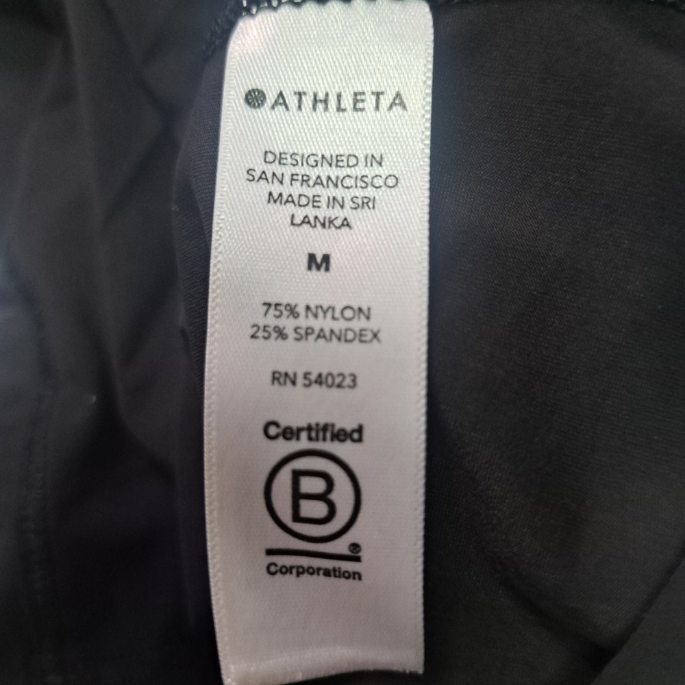 Athleta Women's Black Racerback Tank M Classic Gym Soft Stretchy Comfy Workout - Picture 6 of 6